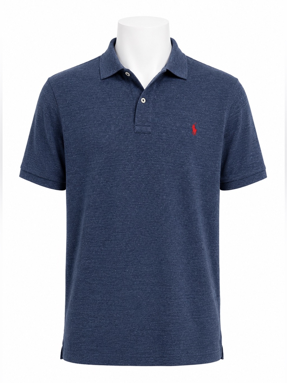 Size 2XB Polo Ralph Lauren Men’s Big Tall Navy Heather Polo Shirt Cotton